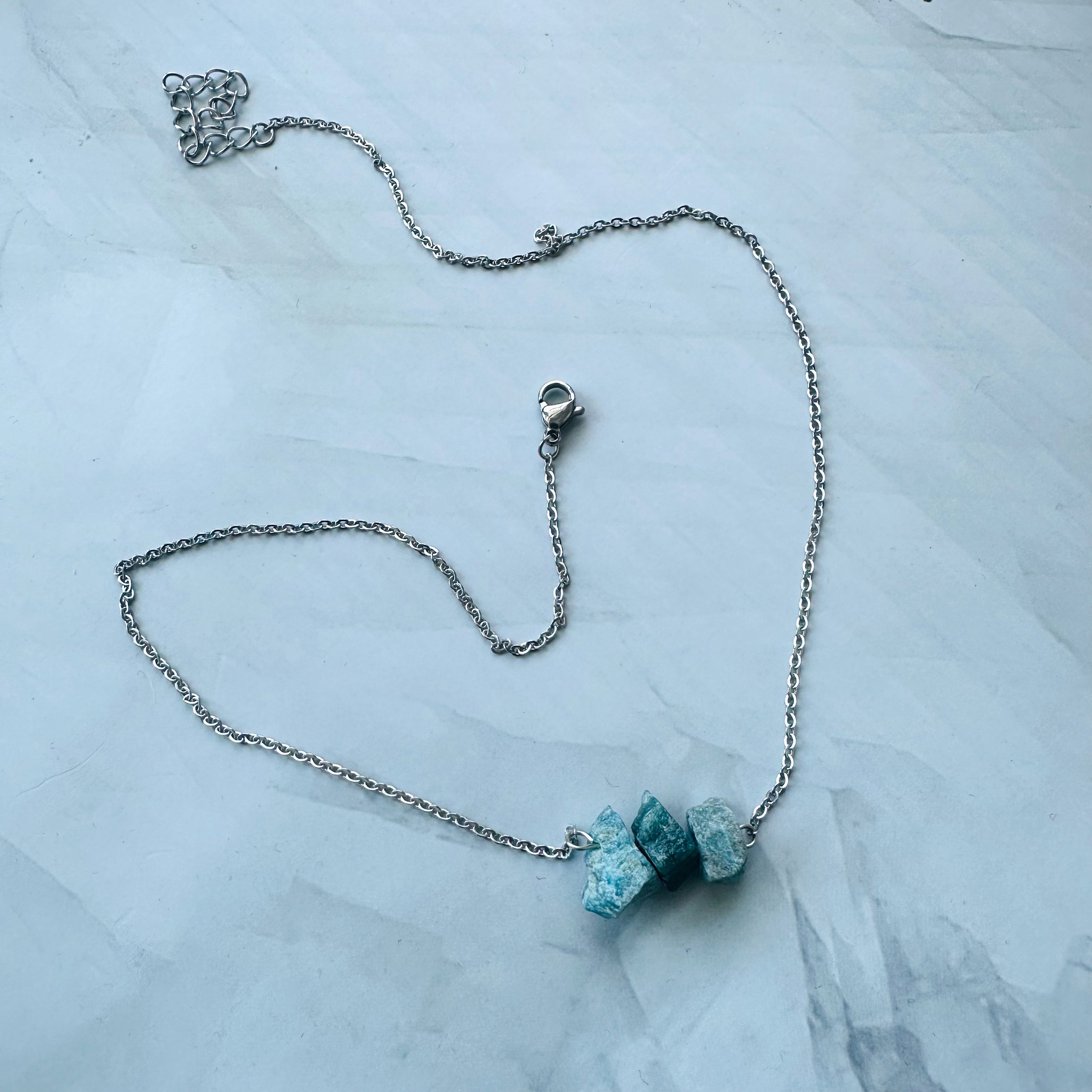 Blue Apatite Necklace